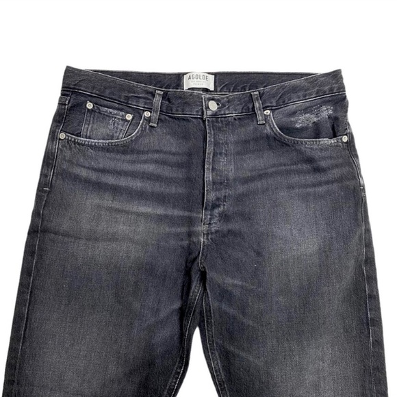 AGOLDE Jamie Straight Jeans in Void Black Style#A077-842 - Picture 4 of 11